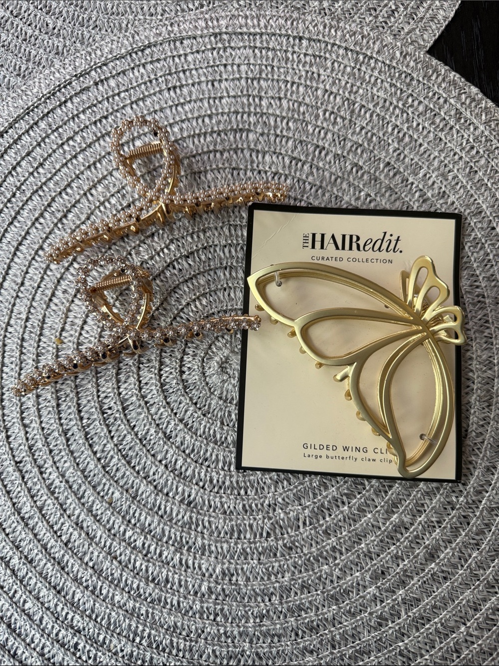 Gilded Wing Gold Butterfly Hair Clip